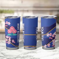 Custom Japan Rugby Tumbler Cup Go Brave Blossoms - Wonder Print Shop