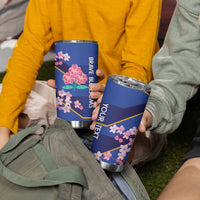 Custom Japan Rugby Tumbler Cup Go Brave Blossoms - Wonder Print Shop