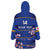 Custom Japan Rugby Wearable Blanket Hoodie Go Brave Blossoms - Wonder Print Shop