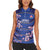 Custom Japan Rugby Women Sleeveless Polo Shirt Go Brave Blossoms - Wonder Print Shop