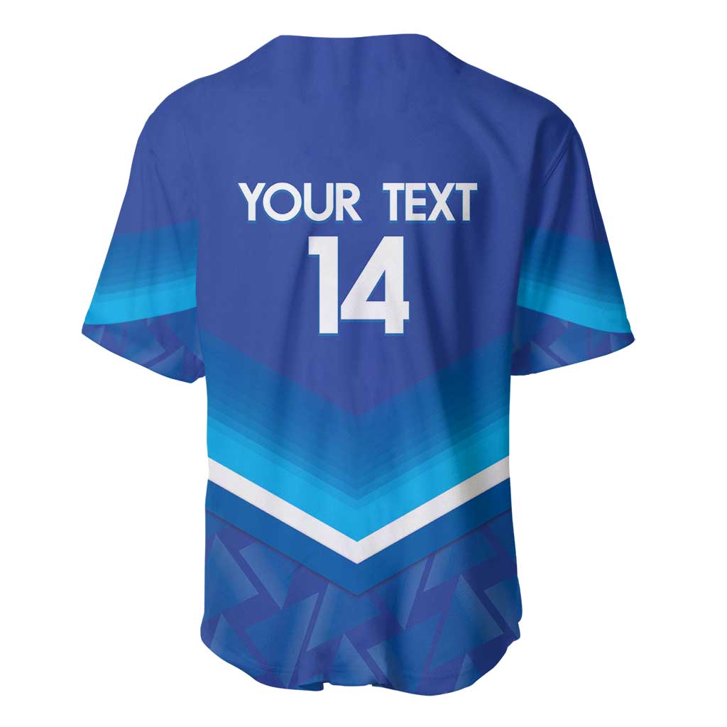 Custom Kuwait Football Baseball Jersey Al-Azraq Sporty Style - Wonder Print Shop