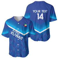 Custom Kuwait Football Baseball Jersey Al-Azraq Sporty Style - Wonder Print Shop