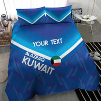 Custom Kuwait Football Bedding Set Al-Azraq Sporty Style - Wonder Print Shop