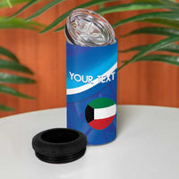 Custom Kuwait Football 4 in 1 Can Cooler Tumbler Al-Azraq Sporty Style - Wonder Print Shop