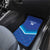 Custom Kuwait Football Car Mats Al-Azraq Sporty Style - Wonder Print Shop