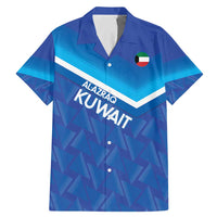 Custom Kuwait Football Family Matching Mermaid Dress and Hawaiian Shirt Al-Azraq Sporty Style - Wonder Print Shop