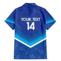 Custom Kuwait Football Family Matching Mermaid Dress and Hawaiian Shirt Al-Azraq Sporty Style - Wonder Print Shop