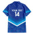 Custom Kuwait Football Family Matching Off The Shoulder Long Sleeve Dress and Hawaiian Shirt Al-Azraq Sporty Style - Wonder Print Shop