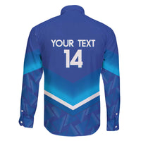 Custom Kuwait Football Family Matching Off Shoulder Short Dress and Hawaiian Shirt Al-Azraq Sporty Style - Wonder Print Shop