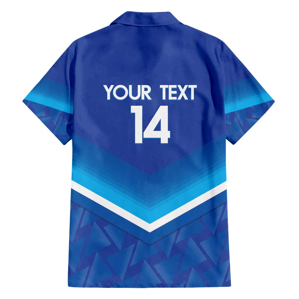 Custom Kuwait Football Family Matching Summer Maxi Dress and Hawaiian Shirt Al-Azraq Sporty Style - Wonder Print Shop