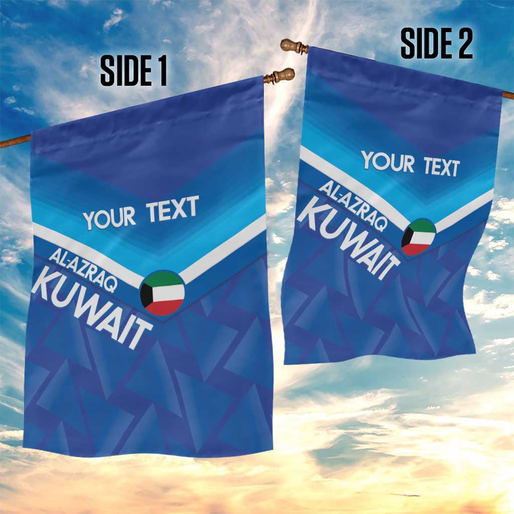 Custom Kuwait Football Garden Flag Al-Azraq Sporty Style - Wonder Print Shop