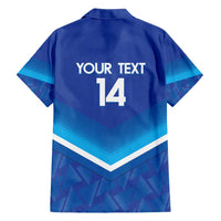 Custom Kuwait Football Hawaiian Shirt Al-Azraq Sporty Style - Wonder Print Shop