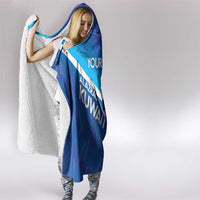 Custom Kuwait Football Hooded Blanket Al-Azraq Sporty Style