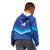 Custom Kuwait Football Kid Hoodie Al-Azraq Sporty Style - Wonder Print Shop