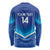 Custom Kuwait Football Long Sleeve Shirt Al-Azraq Sporty Style - Wonder Print Shop