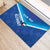 Custom Kuwait Football Rubber Doormat Al-Azraq Sporty Style - Wonder Print Shop