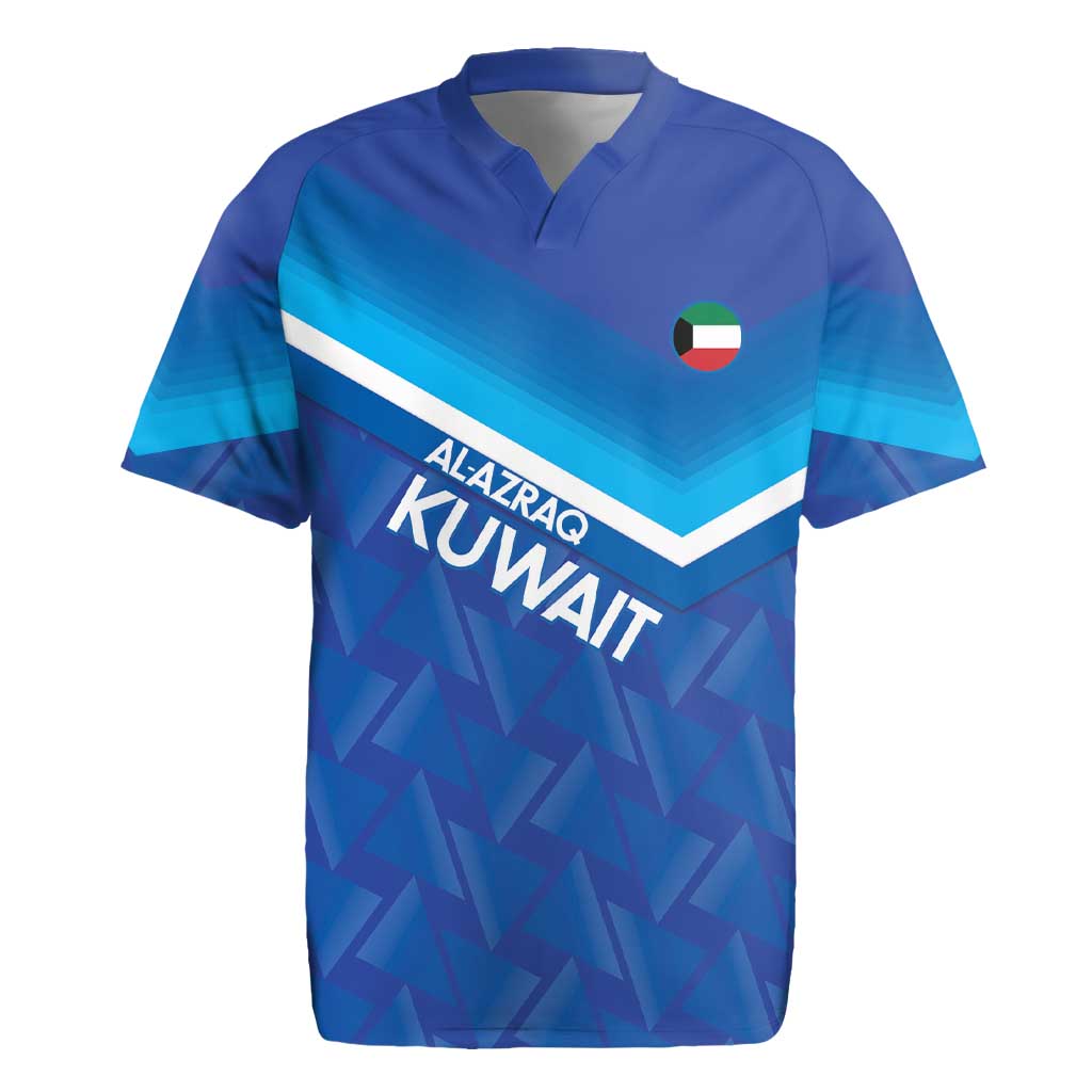 Custom Kuwait Football Rugby Jersey Al-Azraq Sporty Style - Wonder Print Shop