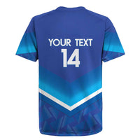 Custom Kuwait Football Rugby Jersey Al-Azraq Sporty Style - Wonder Print Shop