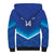 Custom Kuwait Football Sherpa Hoodie Al-Azraq Sporty Style - Wonder Print Shop
