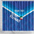 Custom Kuwait Football Shower Curtain Al-Azraq Sporty Style