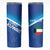 Custom Kuwait Football Skinny Tumbler Al-Azraq Sporty Style - Wonder Print Shop