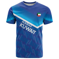 Custom Kuwait Football T Shirt Al-Azraq Sporty Style - Wonder Print Shop