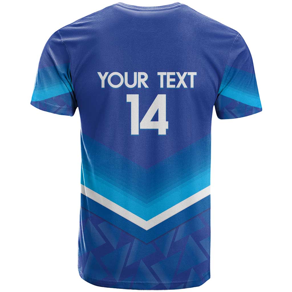 Custom Kuwait Football T Shirt Al-Azraq Sporty Style - Wonder Print Shop