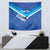 Custom Kuwait Football Tapestry Al-Azraq Sporty Style - Wonder Print Shop