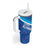 Custom Kuwait Football Tumbler With Handle Al-Azraq Sporty Style - Wonder Print Shop