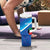 Custom Kuwait Football Tumbler With Handle Al-Azraq Sporty Style - Wonder Print Shop