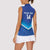 Custom Kuwait Football Women Sleeveless Polo Shirt Al-Azraq Sporty Style - Wonder Print Shop