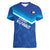 Custom Kuwait Football Women V-Neck T-Shirt Al-Azraq Sporty Style - Wonder Print Shop