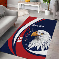 Custom USA Rugby Area Rug Go Eagles Sporty Style - Wonder Print Shop