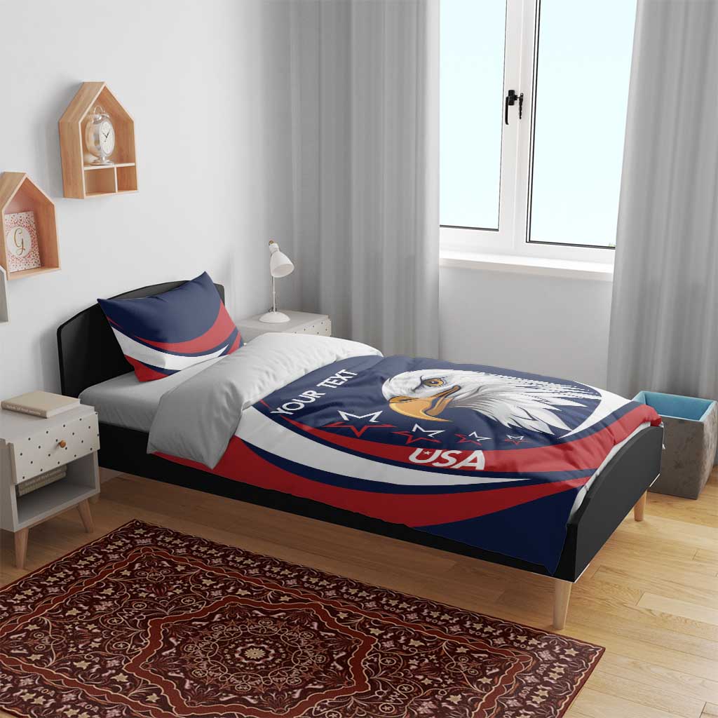 Custom USA Rugby Bedding Set Go Eagles Sporty Style - Wonder Print Shop