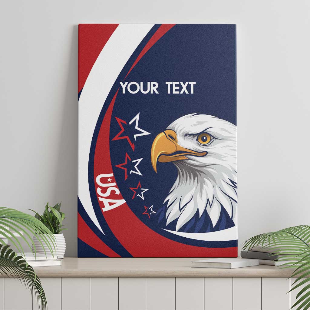 Custom USA Rugby Canvas Wall Art Go Eagles Sporty Style - Wonder Print Shop