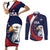 Custom USA Rugby Couples Matching Short Sleeve Bodycon Dress and Long Sleeve Button Shirt Go Eagles Sporty Style - Wonder Print Shop