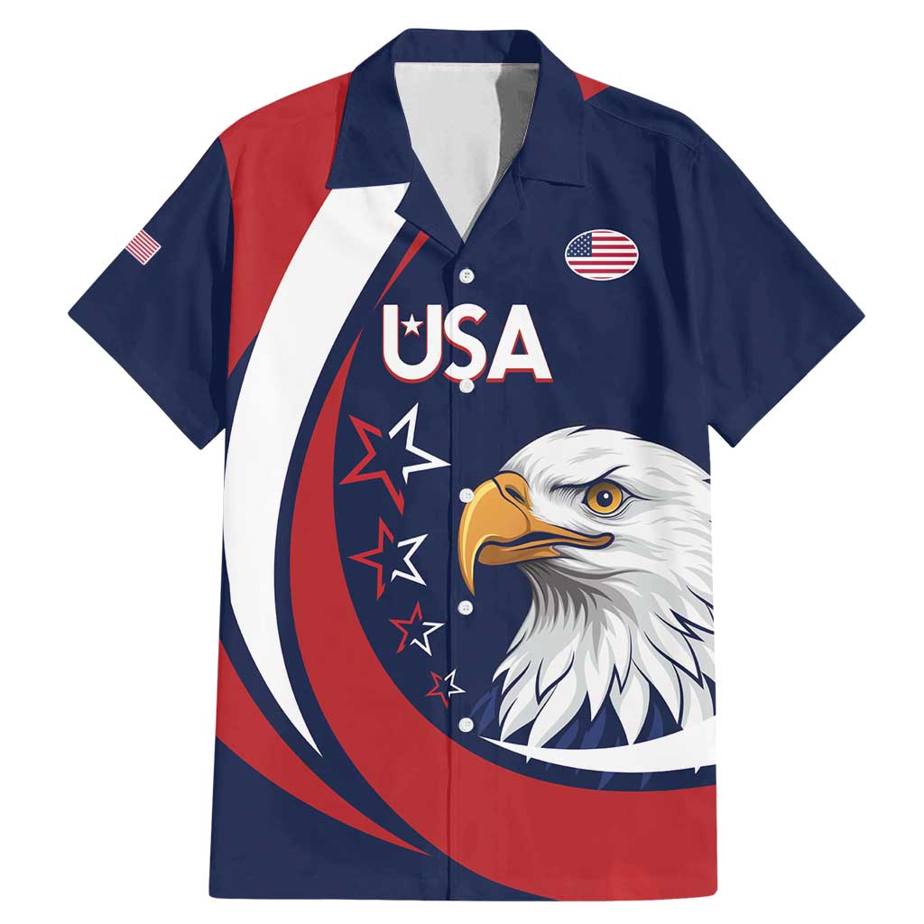 Custom USA Rugby Family Matching Mermaid Dress and Hawaiian Shirt Go Eagles Sporty Style - Wonder Print Shop