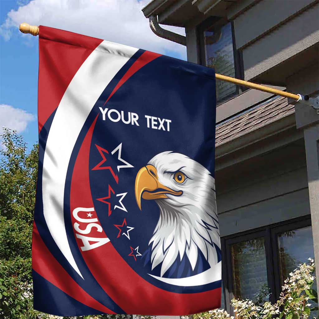 Custom USA Rugby Garden Flag Go Eagles Sporty Style - Wonder Print Shop