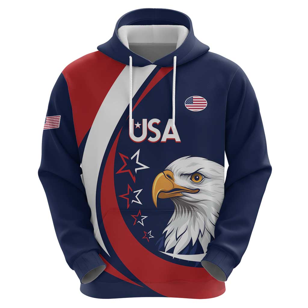 Custom USA Rugby Hoodie Go Eagles Sporty Style - Wonder Print Shop