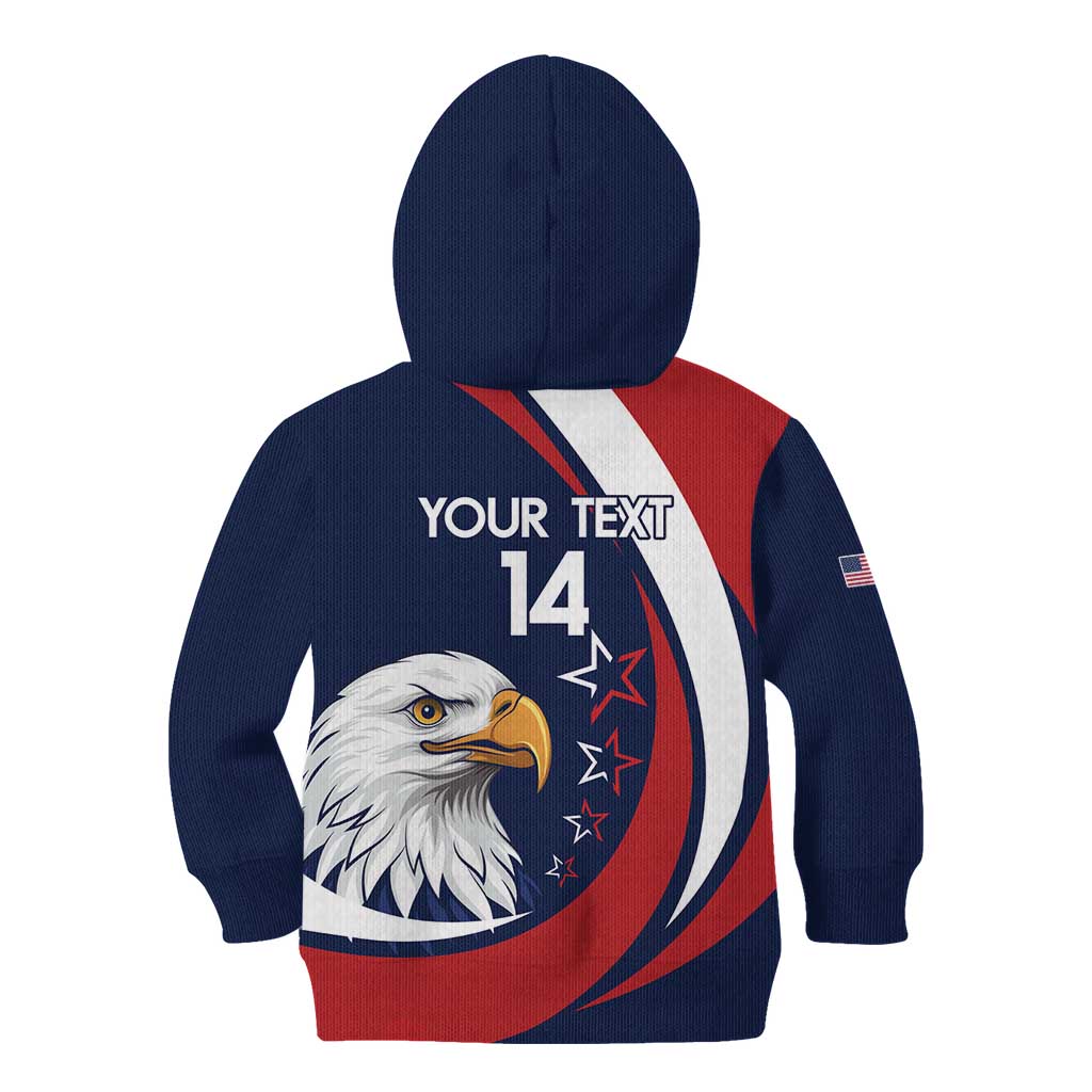 Custom USA Rugby Kid Hoodie Go Eagles Sporty Style - Wonder Print Shop
