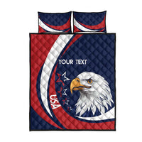 Custom USA Rugby Quilt Bed Set Go Eagles Sporty Style - Wonder Print Shop
