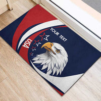 Custom USA Rugby Rubber Doormat Go Eagles Sporty Style - Wonder Print Shop