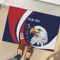 Custom USA Rugby Rubber Doormat Go Eagles Sporty Style - Wonder Print Shop