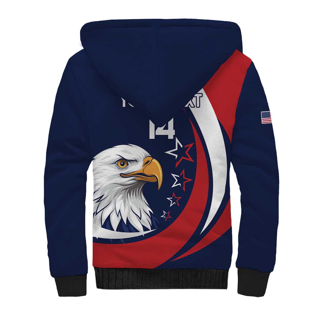 Custom USA Rugby Sherpa Hoodie Go Eagles Sporty Style - Wonder Print Shop