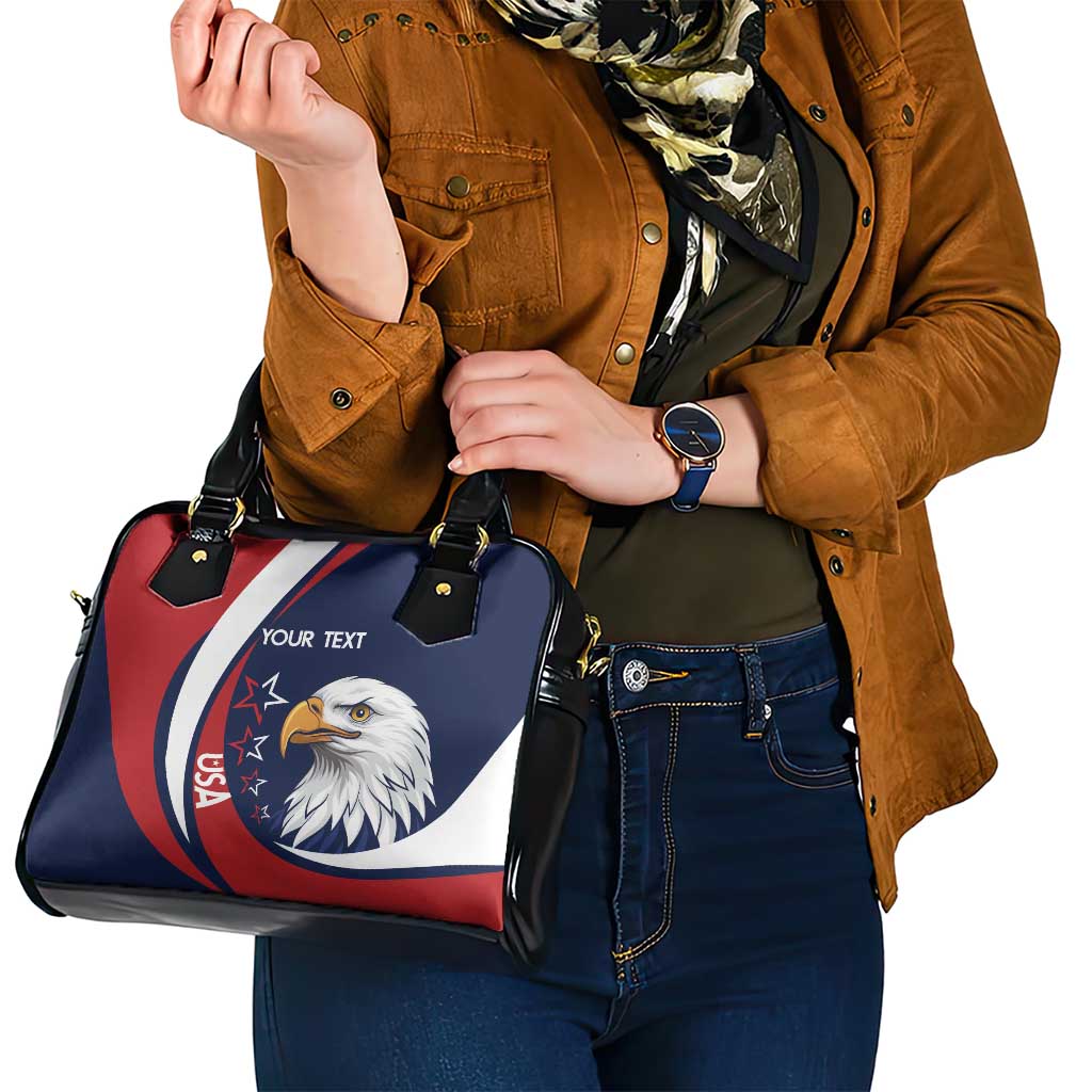 Custom USA Rugby Shoulder Handbag Go Eagles Sporty Style