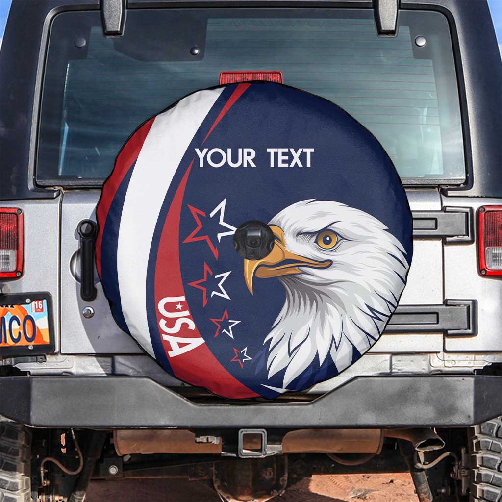 Custom USA Rugby Spare Tire Cover Go Eagles Sporty Style - Wonder Print Shop