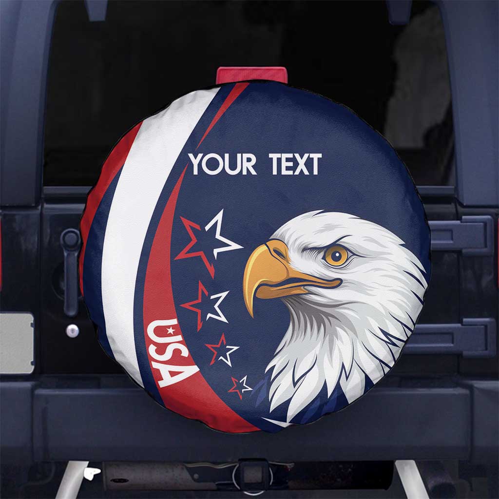 Custom USA Rugby Spare Tire Cover Go Eagles Sporty Style - Wonder Print Shop