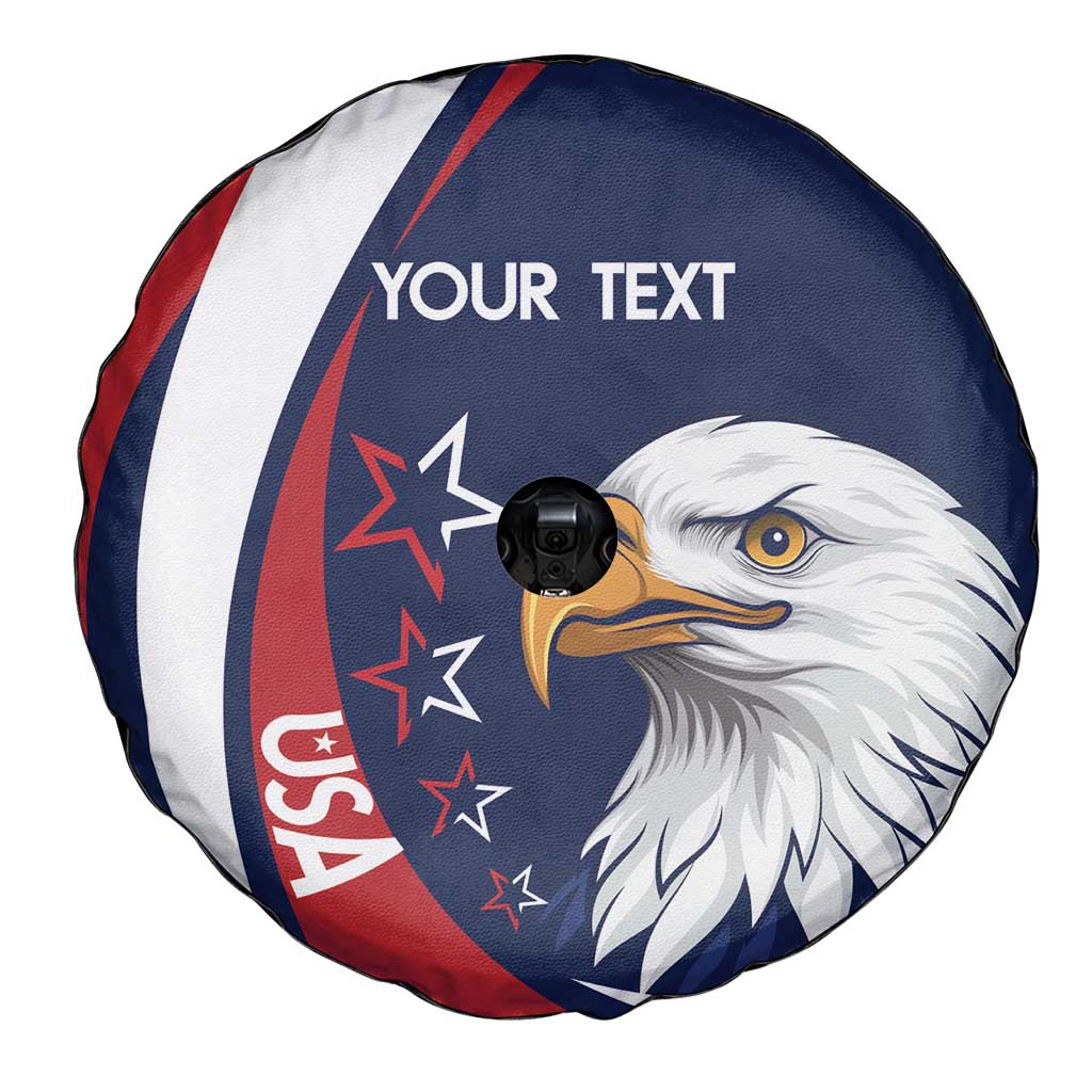 Custom USA Rugby Spare Tire Cover Go Eagles Sporty Style - Wonder Print Shop