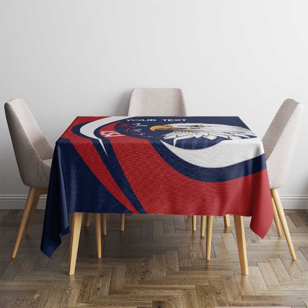Custom USA Rugby Tablecloth Go Eagles Sporty Style - Wonder Print Shop