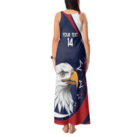Custom USA Rugby Tank Maxi Dress Go Eagles Sporty Style - Wonder Print Shop